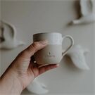 Eulenschnitt Cappuccinotasse Glücklich