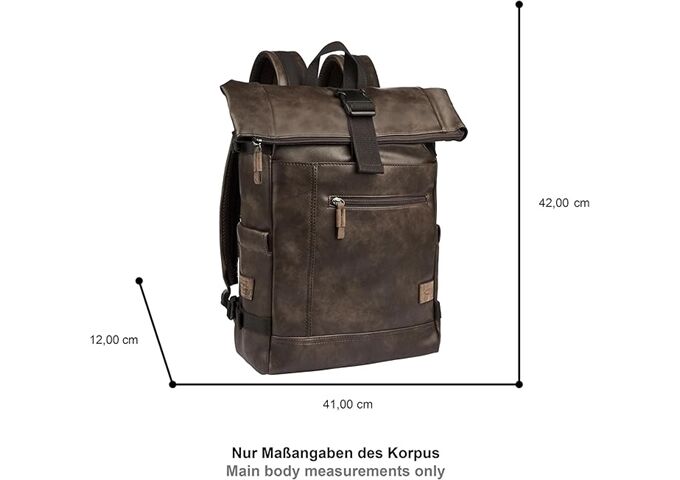 Camel LAOS ROLLTOP BACKPACK L 4587 - 029 - brown