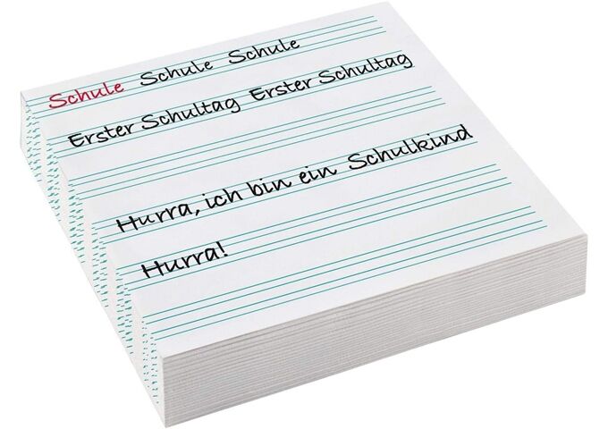 amscan 20 Servietten My School Start 33x33cm