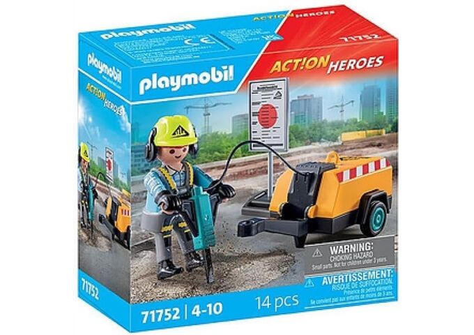 Playmobil Bauarbeiter Mit Meißel
