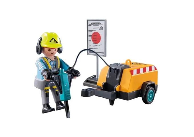 Playmobil Bauarbeiter Mit Meißel