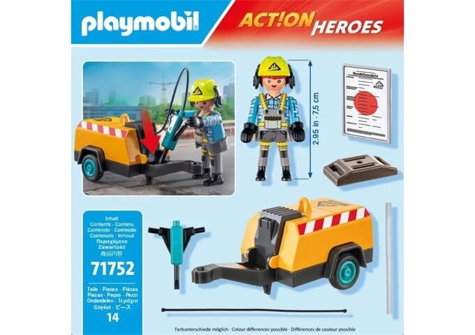 Playmobil Bauarbeiter Mit Meißel