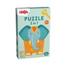 Haba Puzzle 2In1, Elefant, (De/E/F/Nl/It/Es)