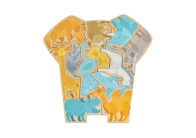 Haba Puzzle 2In1, Elefant, (De/E/F/Nl/It/Es)