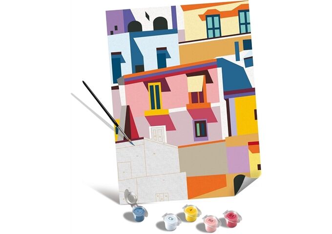 Ravensburger Leinwand Farbenfrohe Häuser