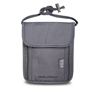 Worldpack RFID Sicherheits-Brustbeutel hellgrau