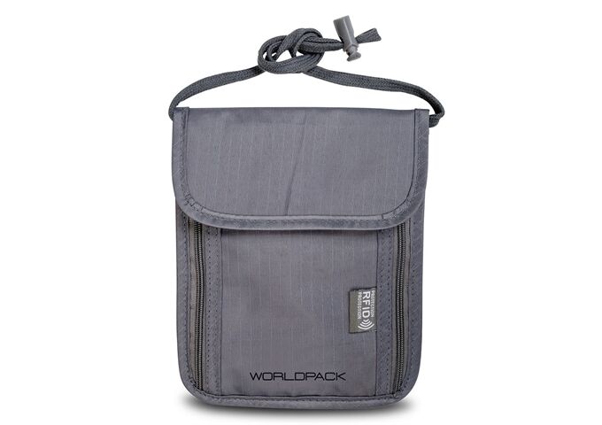 Worldpack RFID Sicherheits-Brustbeutel hellgrau