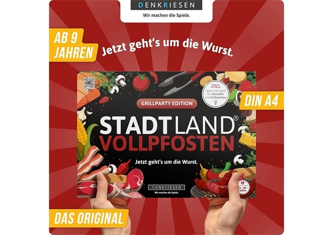 Denkriesen STADT LAND VOLLPFOSTEN® Grillparty
