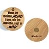 holzpost Magnet aus EICHE "Wenn ich meinen Hund frage ..."