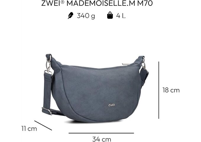 ZWEI MADEMOISELLE.M M70 Handtasche nubuk-blue