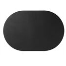 ASA leather optic Tischset oval, black