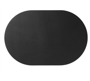 ASA leather Tischset oval, schwarz