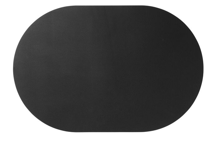 ASA leather optic Tischset oval, black