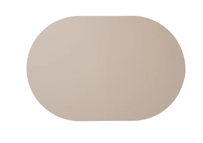 ASA leather optic Tischset oval, stone