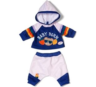 Zapf BABY born Jogging Anzug Navy 43cm