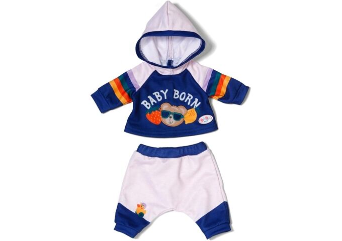 Zapf BABY born Jogging Anzug Navy 43cm