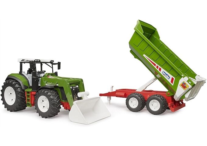 Bruder ROADMAX Traktor m.Frontlader,Kippan