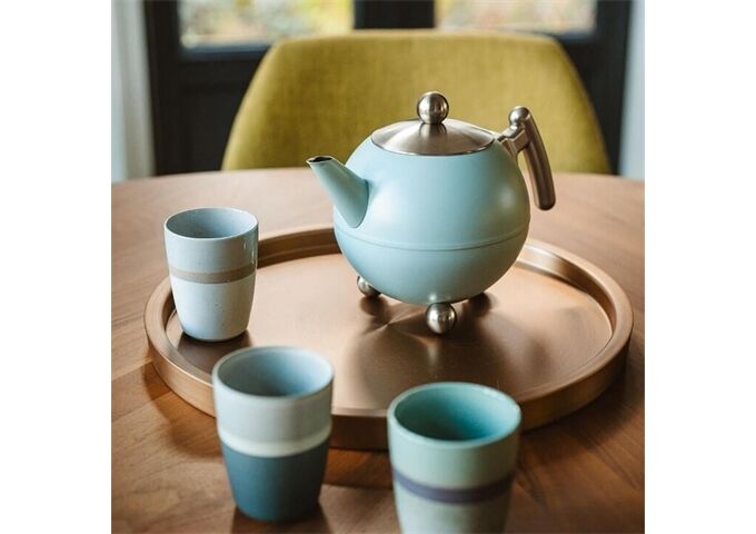 Bredemeijer Duet® Teekanne Duet Bella Ronde 1,2L hellblau