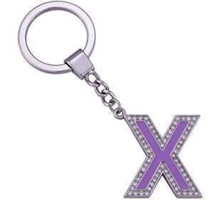 Gift Company New Glamour Buchstabe X Schlüsselanhänger Mit Kris