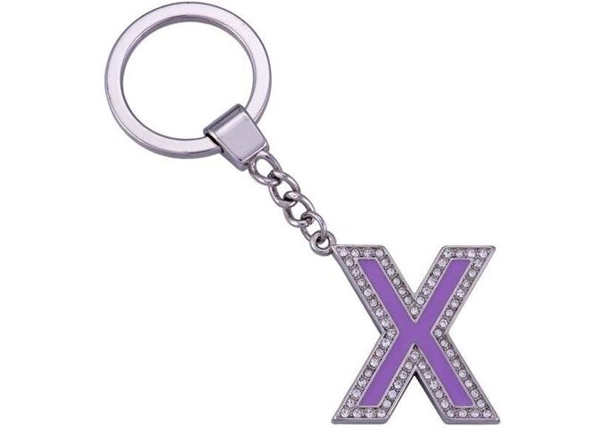 Gift Company New Glamour Buchstabe X Schlüsselanhänger Mit Kris