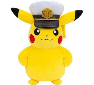 Jazwares POK Captain Pikachu, 20cm Plüsch
