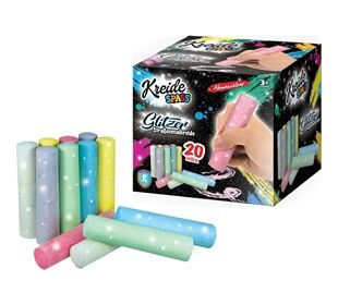 Xtrem Toys & Sports Glitzer Straßenmalkreide, 20 Stück