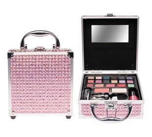 Treffina Kosmetikkoffer Rosa glitzer mini