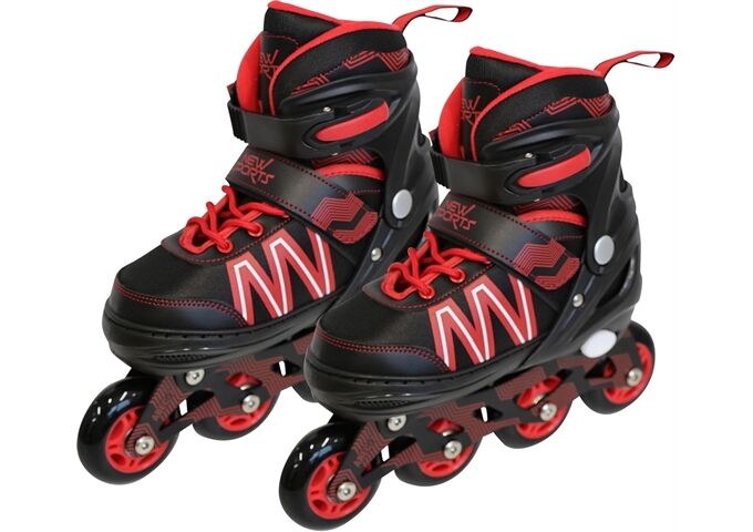 New Sports NSP Inliner schwarz/rot ABEC 7, Gr.