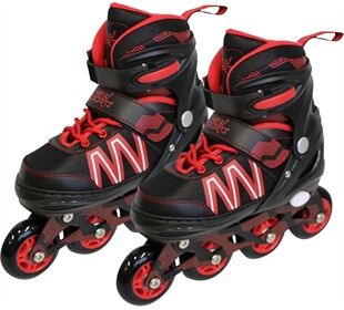 New Sports NSP Inliner schwarz/rot ABEC 7, Gr.