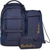 Satch Pack Schulrucksack Set Denim Blue dunkelblau