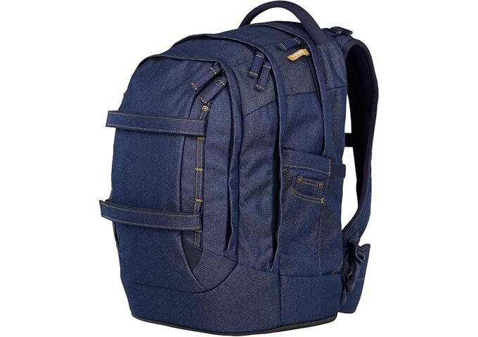 Satch Pack Schulrucksack Set Denim Blue dunkelblau