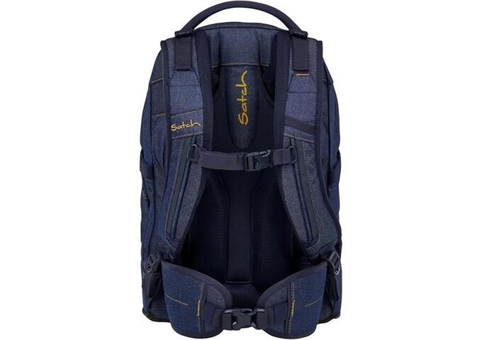 Satch Pack Schulrucksack Set Denim Blue dunkelblau