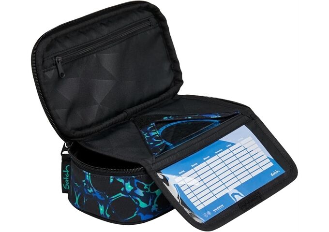 Satch Caleido Blue Schlamperbox schwarz