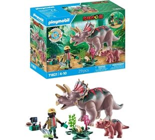 Playmobil Triceratops Mit Jungtier