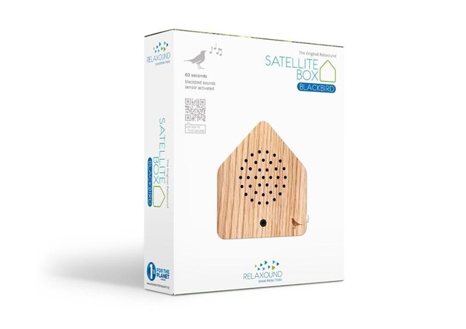 Zwitscherbox Satellitebox Blackbird Wood/Amsel