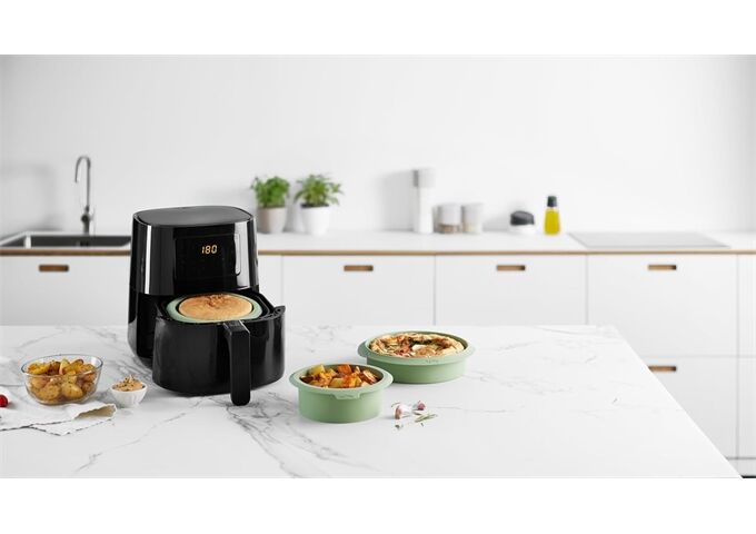 LEKUE LEKUE Silikonform für Airfryer Ø20cm grün