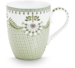 Pip Studio Mug Large Lily&Lotus Tiles Light Green 350ml