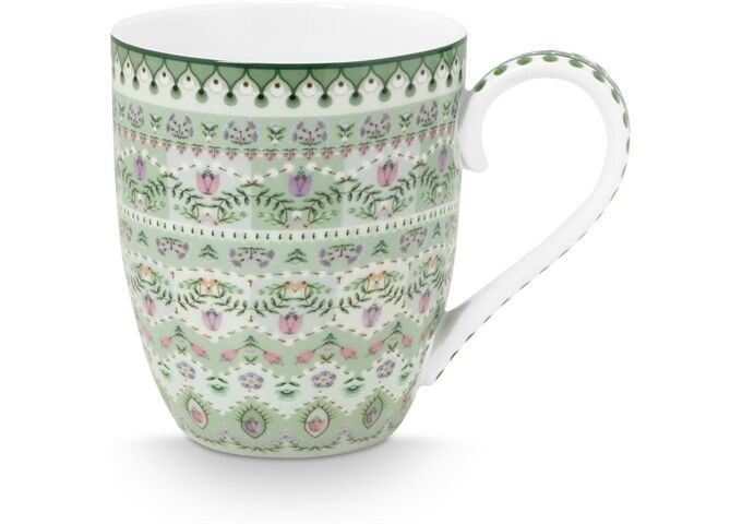 Pip Studio Mug XL Lily&Lotus Moon Delight Light Green 450ml