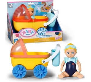 Zapf BABY born Bath Kinderwagen mit Emma