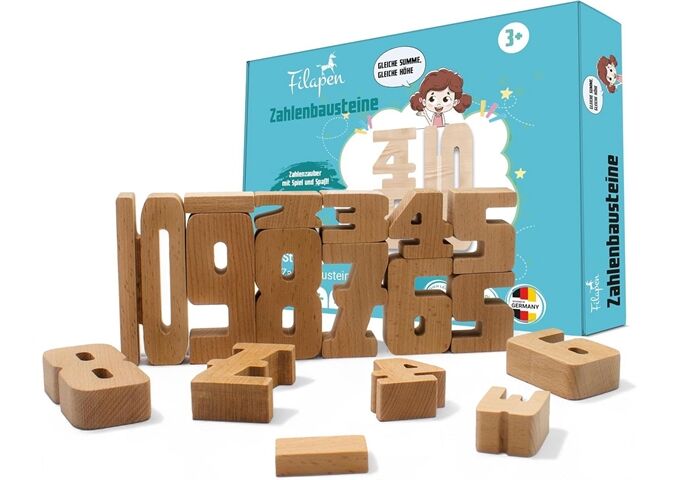 Filapen Filapen Montessori Zahlensteine 62