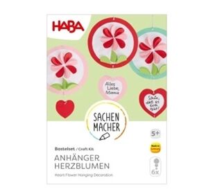 Haba Bastelset - Anhänger Herzblumen