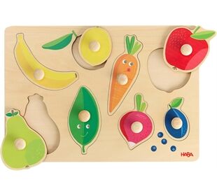 Haba Greifpuzzle Obst/Farb, (De/E/F/Nl/It/Es)