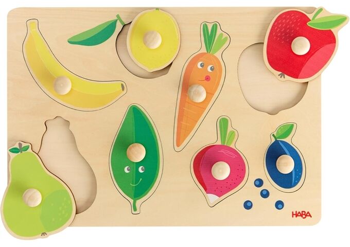 Haba Greifpuzzle Obst/Farb, (De/E/F/Nl/It/Es)