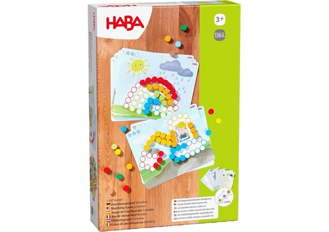 Haba Zuordnungsspiel Scheibix,(De/E/F/Nl/It/E