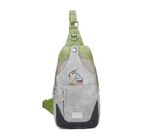 Hi-di-hi Carol Slingbag grey mint