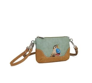 Hi-di-hi Melodie Phonebag green cognac