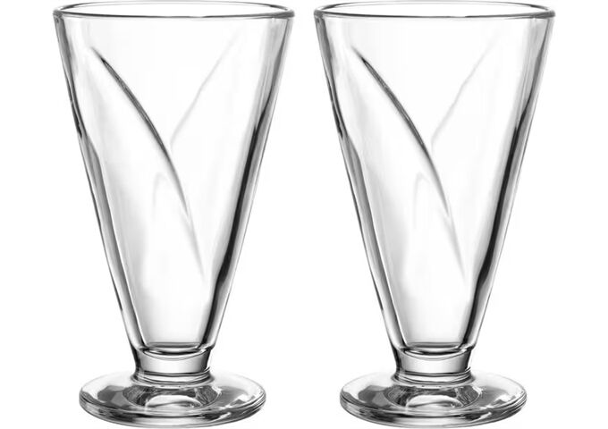 Leonardo Eisbecher aus Glas CONO 360 ml 2er-Set