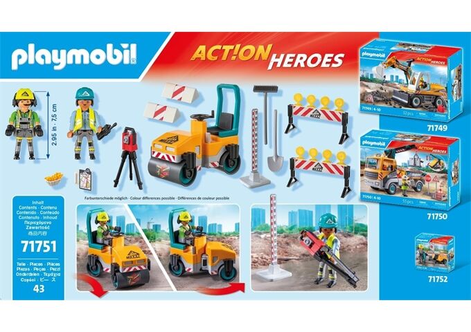 Playmobil Straßenbaustelle