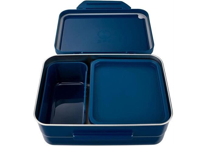 Satch Edelstahl Brotdose Blue blau