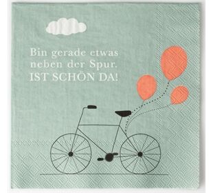 Räder Serviette 33x33cm Bin gerade etwasneben...